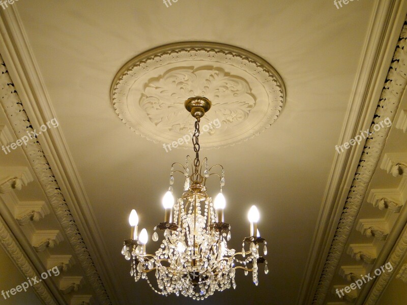 Chandelier Country House Stucco Property England