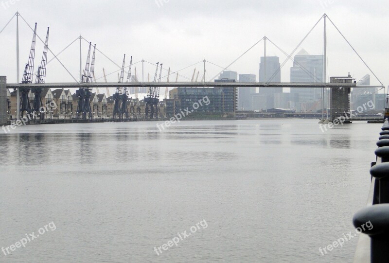 London Harbour Cranes Cranes Crane Port