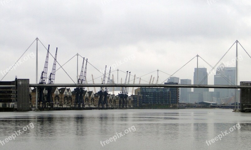 London Harbour Cranes Cranes Crane Port