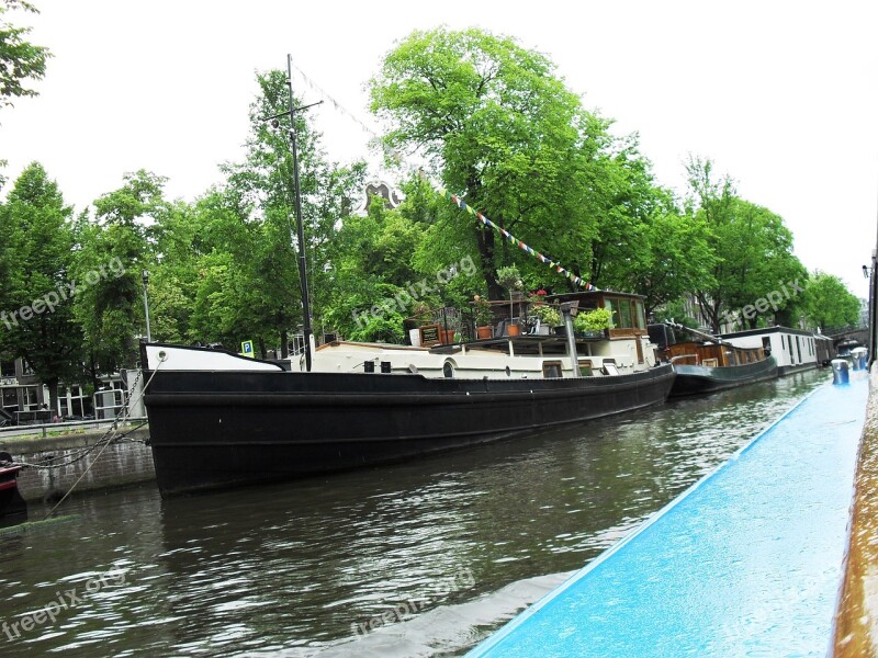 Holland River Bridge Ship Amsterdam