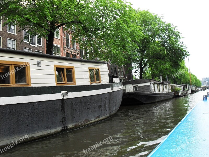 Holland River Bridge Ship Amsterdam