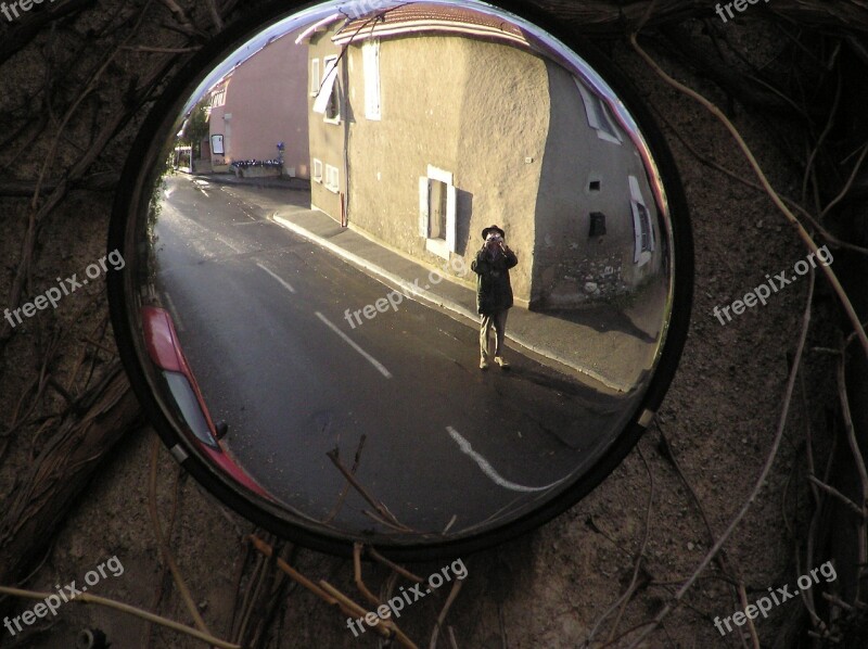 Mirror Unusual Self-portrait Free Photos