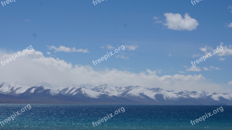 Namtso Lake View Blue Free Photos