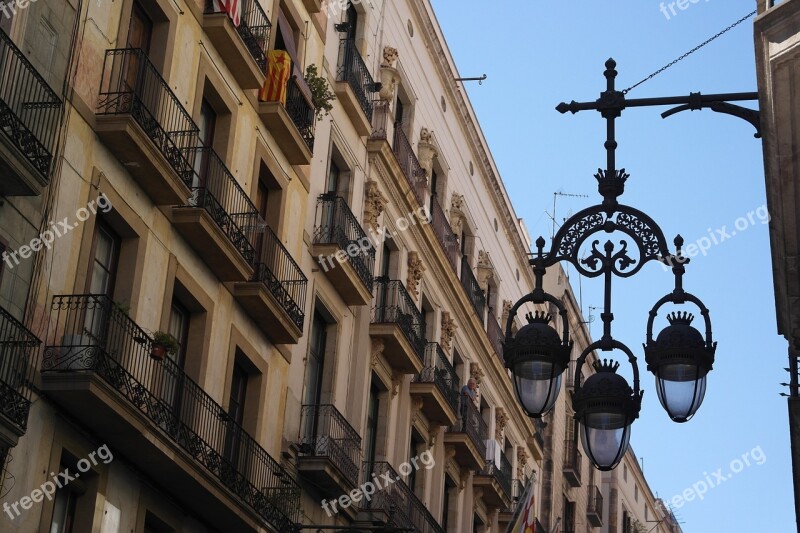 Lamppost Palazzo Facade Lighting City