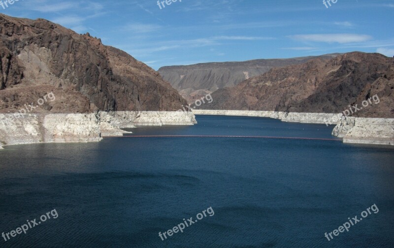 Lake Mead Hoover Dam Nevada