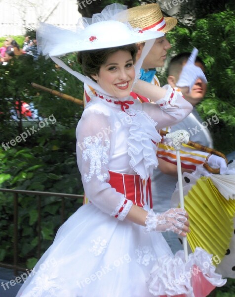 Character Costume Mary Poppins Female Performance