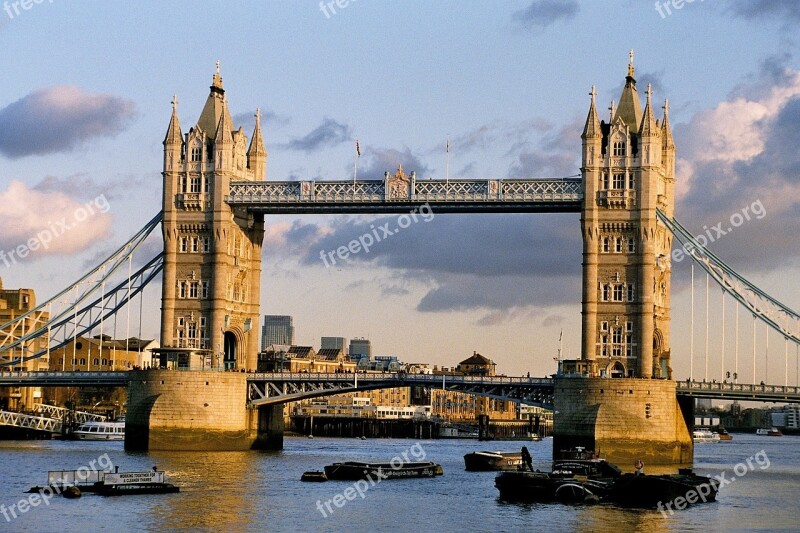 Tower Bridge Thames River Historic Landmark