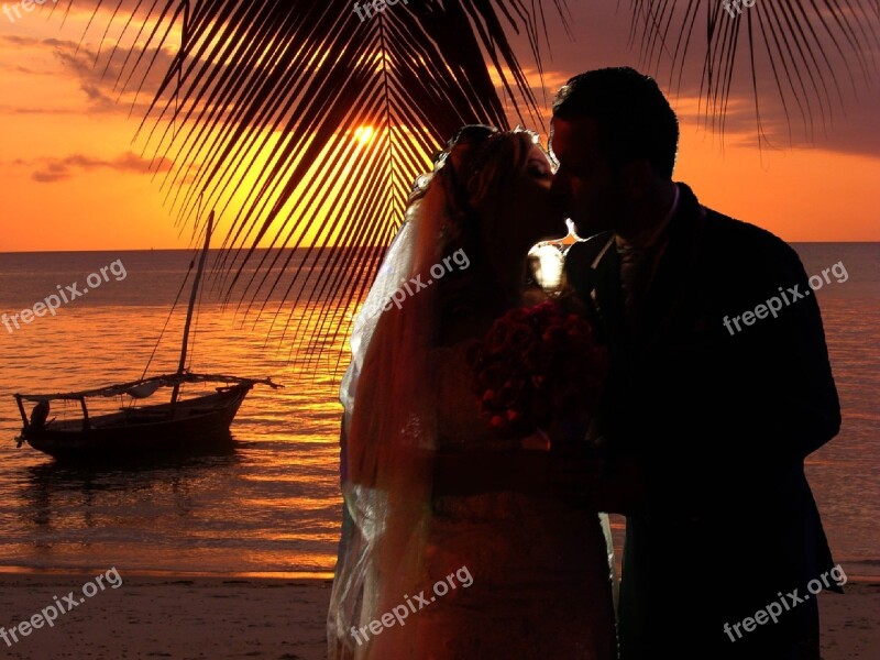 Love Feeling Wedding Sunset Sea