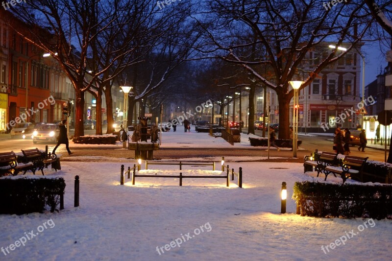 Krefeld Winter City Snow Snowy