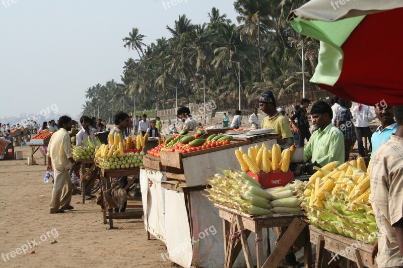 Juhu Beach Mumbai Bombay India Asia