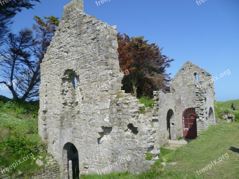 Isle Of Batz Ruin Church Free Photos