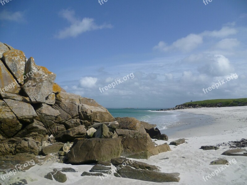 Isle Of Batz Beach Rock Free Photos