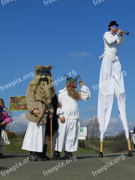 Carnival Stilt The Winter Inducts Busó Free Photos