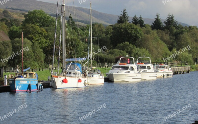 Scotland Fort William Neptune's Staircase Caledonian Canal Sailing