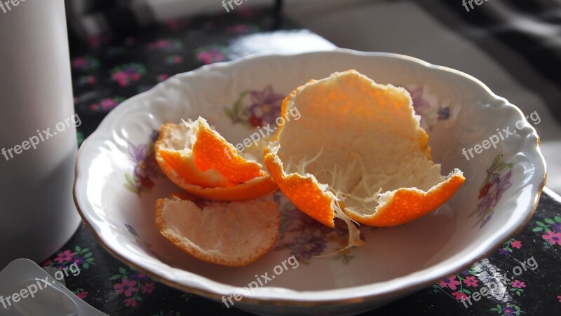 Mandarin Peel Fruit Sick Dish