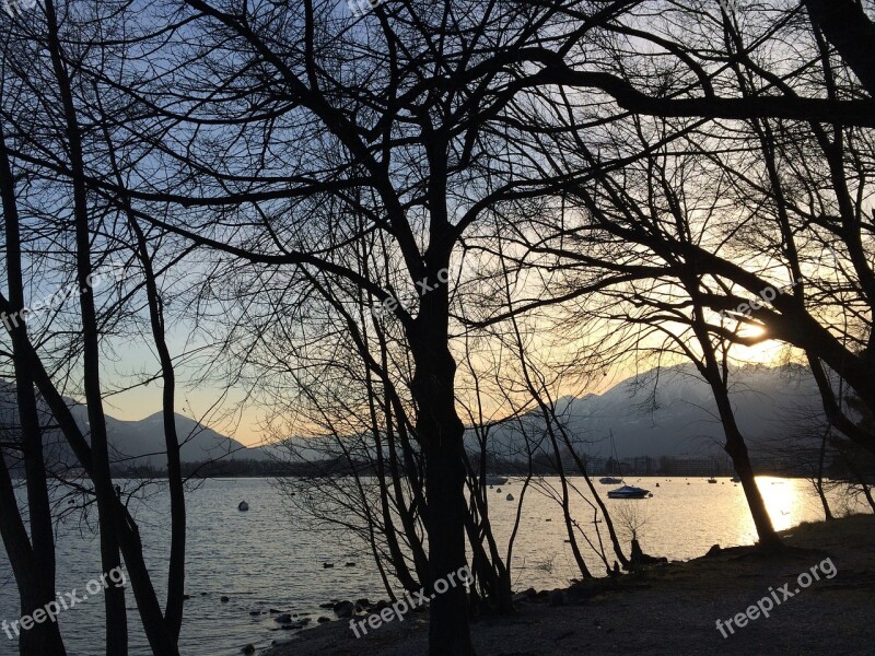 Lake Aesthetic Sunset Afterglow Romantic