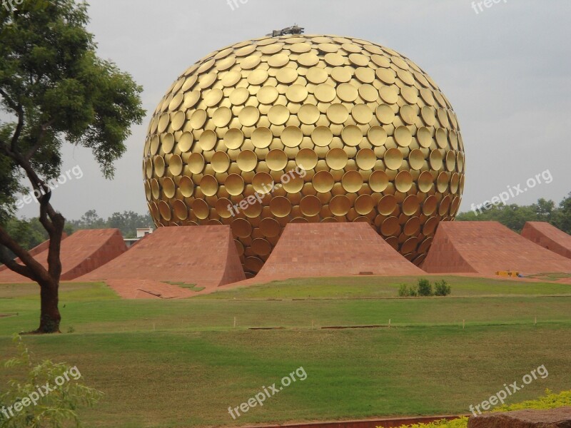 Auroville Matri Mandir Pondicherry Ashram Spiritual