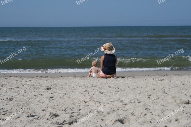 Beach Sand Sea Wave North Sea