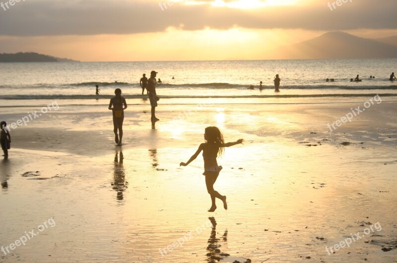 Beach Sol People Child Free Photos