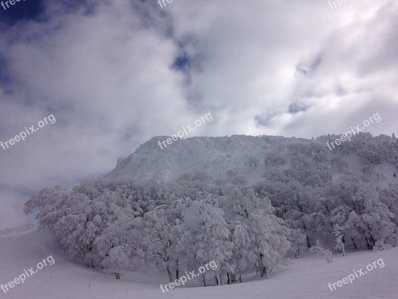 Snow Mountain Zao Winter Free Photos