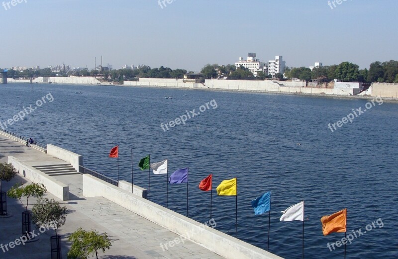 River Sabarmati Riverfront Recreation Cityscape