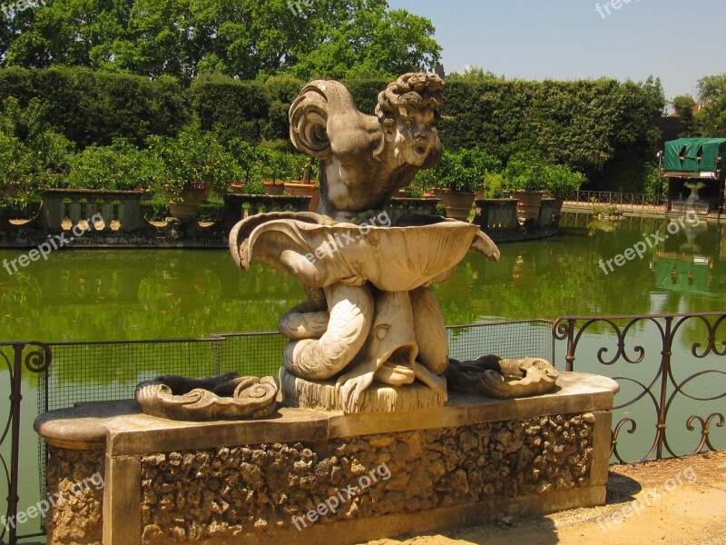 Florence Boboligarten Neptune Statue Free Photos