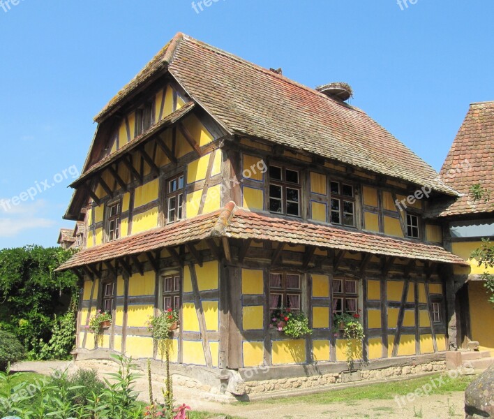 Ungersheim Ecomuseum Truss Farmhouse Alsace Historically