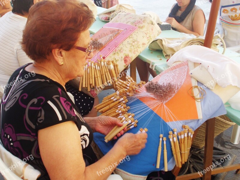 Bobbin Lace Weaving Looms Stitches Hook