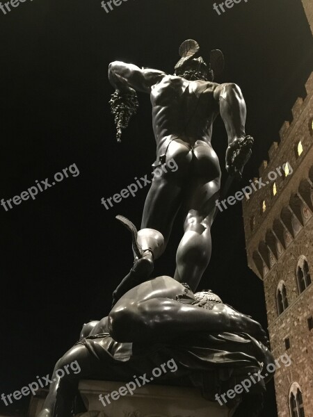 Perseus Florence Statue Free Photos