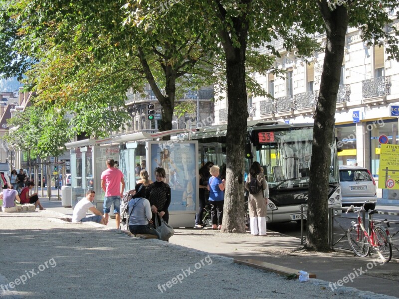 Trolley Station Grenoble Free Photos