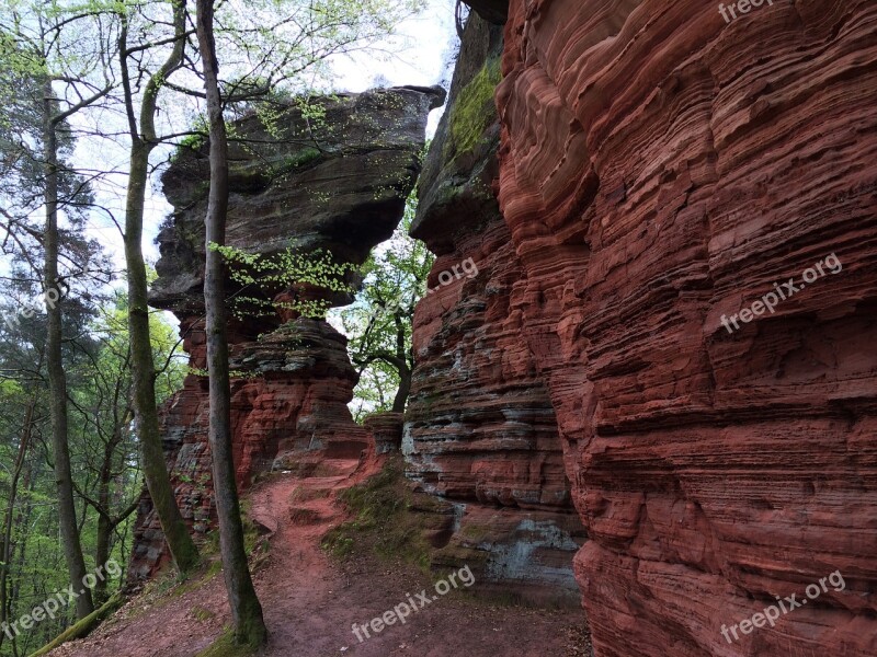 Red Rock Landscape Rock Palatinate Red