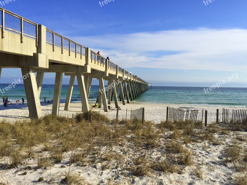 Beach Ocean Water Sea Pier