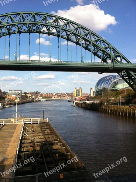 Iron Bridge Newcastle River Tyne