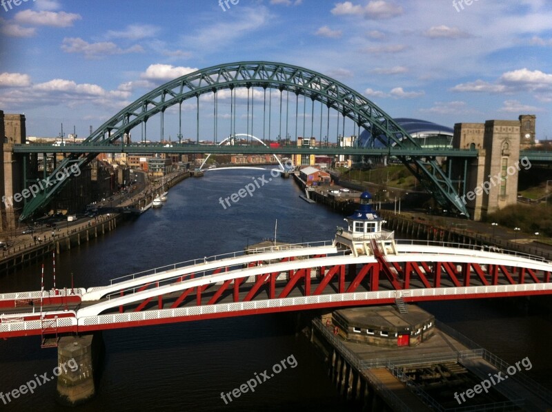 Bridge Tyne River England Water