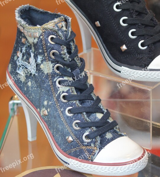 High Heel Shoes Sneakers Footwear Free Photos