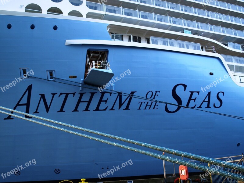 Cruise Ship Anthem Of The Seas Ozeanriese Free Photos