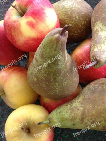 Fruits Apples Pear Healthy Food