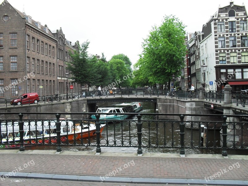 Amsterdam Bridge River Free Photos