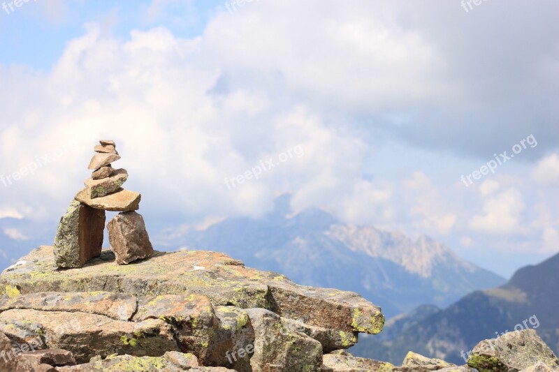 Relaxation Mountain Nature Mountains Clouds