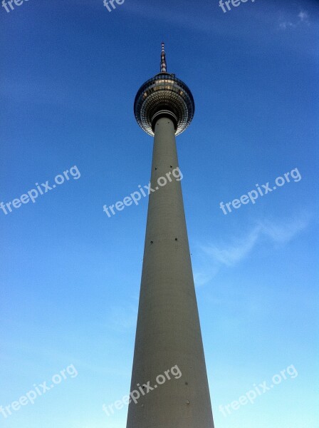 Berlin Tv Tower Alexanderplatz Landmark Places Of Interest