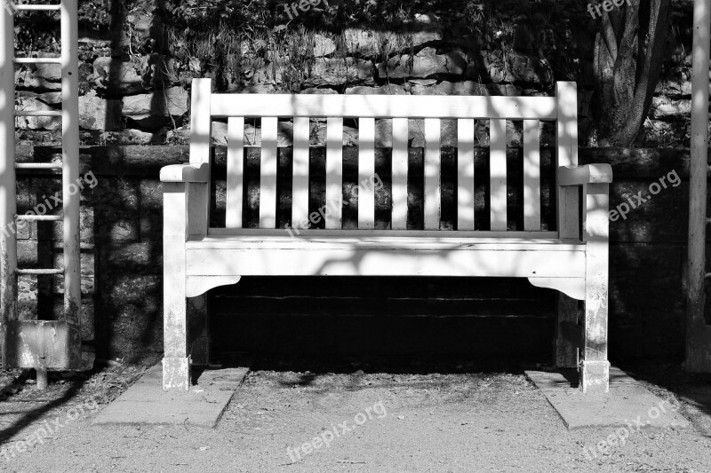 Bank Park Park Bench Wood Break