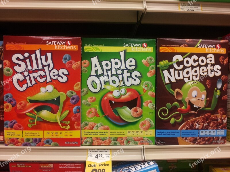 Generic Cereal Supermarket Food Knockoff