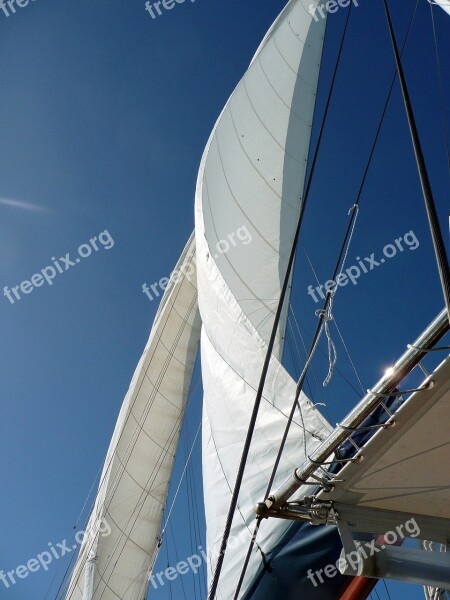 Sail Sky Sailing Boat Mast Sailing Vessel