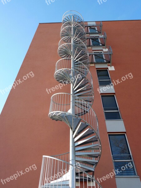 Spiral Staircase Stairs Gradually Architecture Staircase