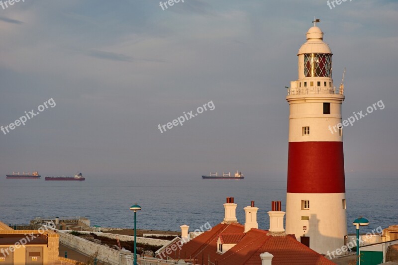 Lighthouse Evening Light Evening Sun Sunset Sunlight