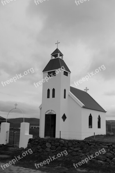 Protestant Church Village Iceland Free Photos