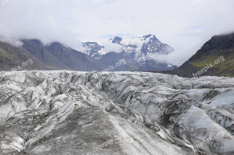 The Glacier Mountains Ice The Glaciers Park