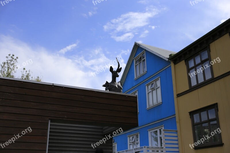 Colorful Houses Reykjavik Iceland Free Photos