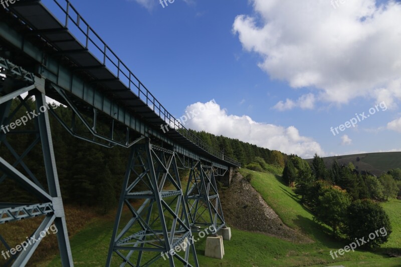 The Old Railway Bridge Germany Sky The Valley Of The Crossing