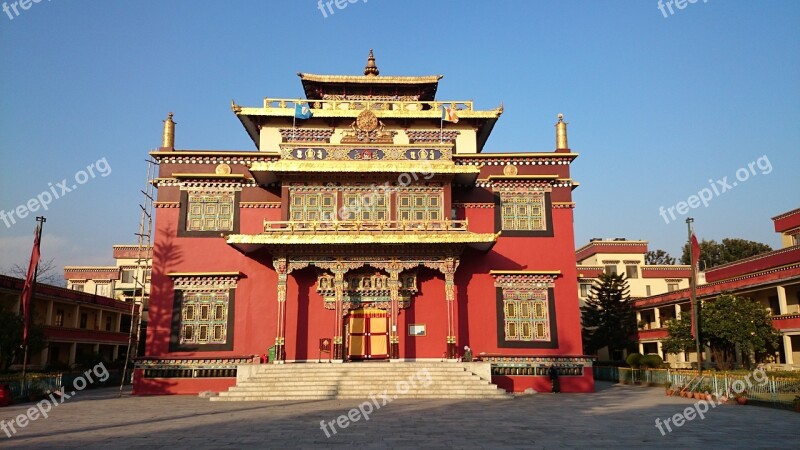 Monastery Kathmandu Shechen Tennyi Dargyeling Nepal Tibetan